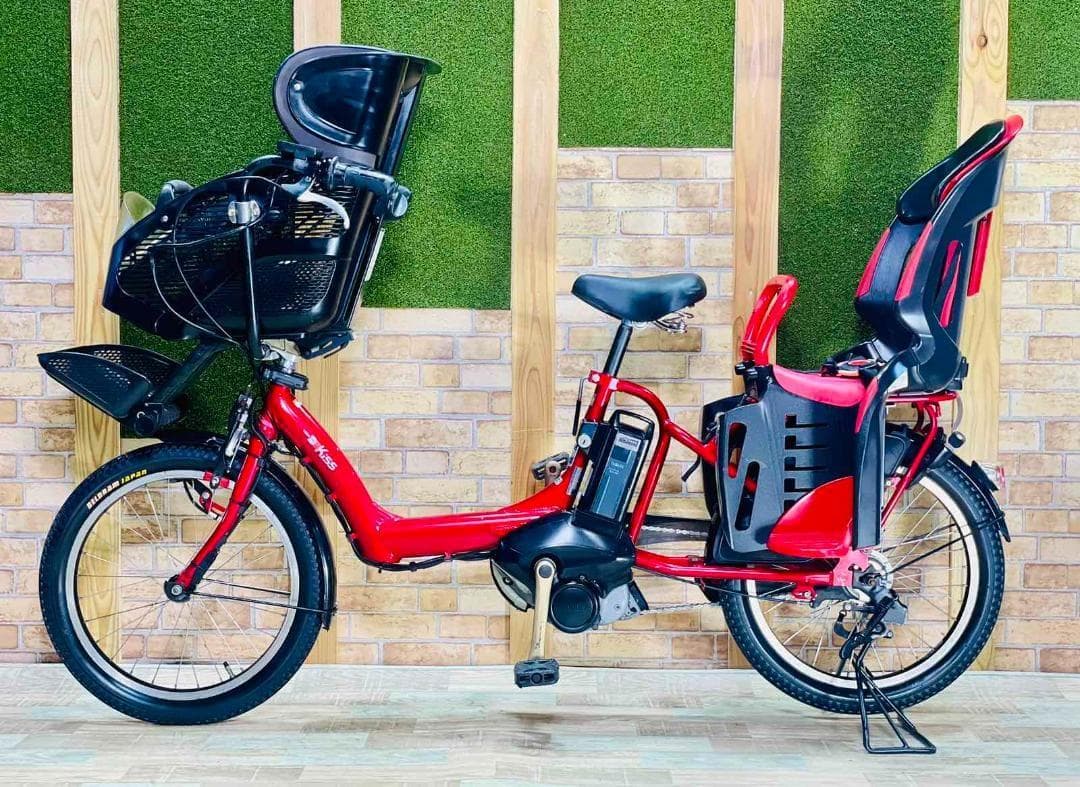 値上直前 レッド系 ヤマハ 子供乗せ電動アシスト自転車 ZH3006