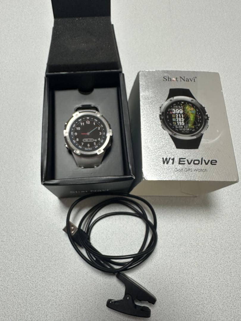 ShotNavi W1 Evolve ゴルフ GPS ウォッチ【ホワイト】