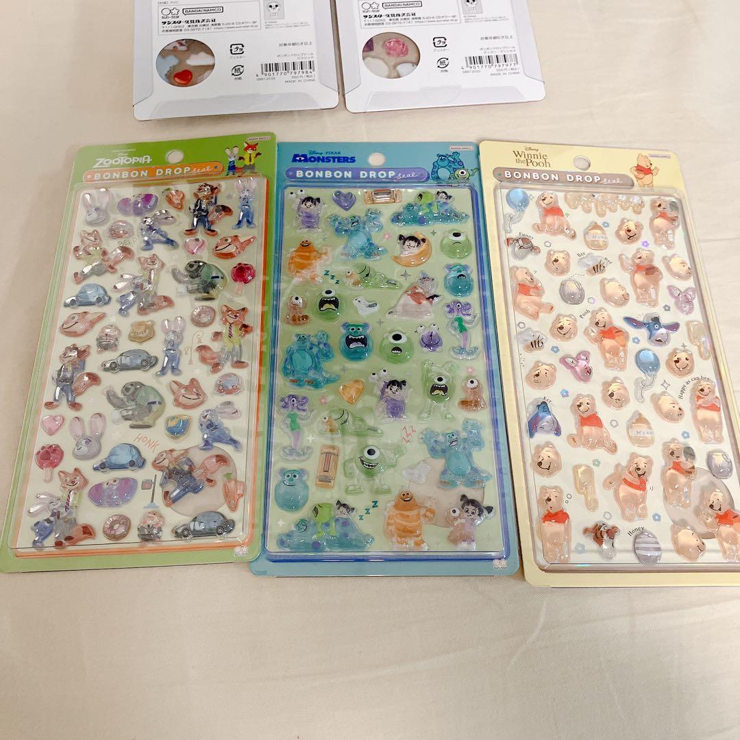 正規品　ボンボンドロップシール　ディズニー　5枚セット