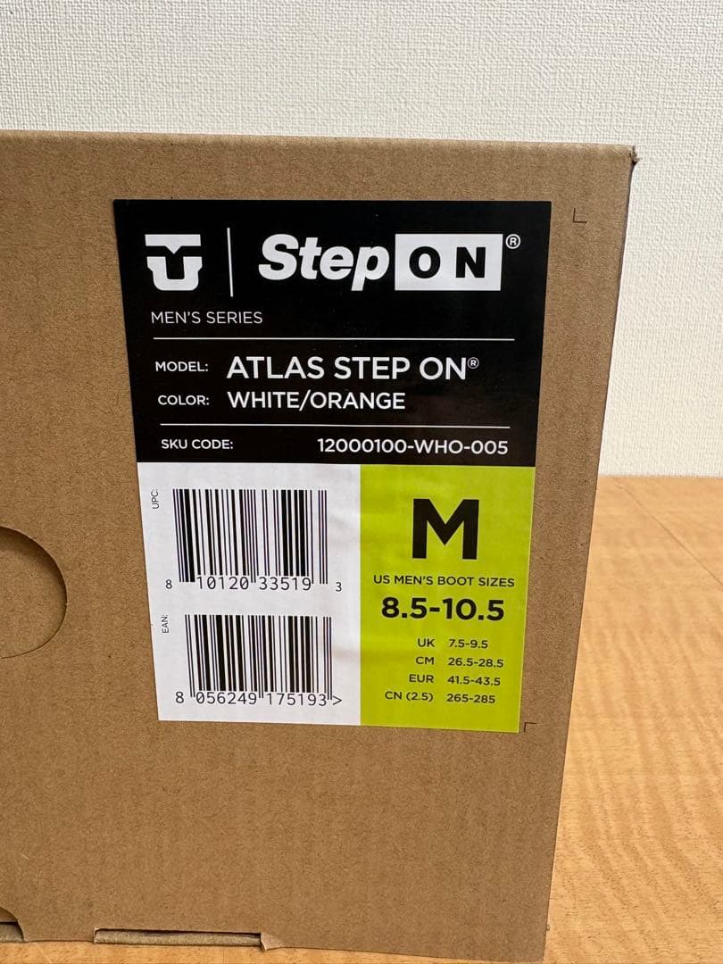 UNION ユニオンATLAS Step On (M) WHT/ORG 新品