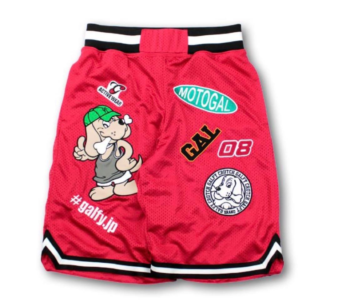 新品未使用ガルフィー刺繍メッシュバスケットパンツ ハーフパンツ 完売人気商品