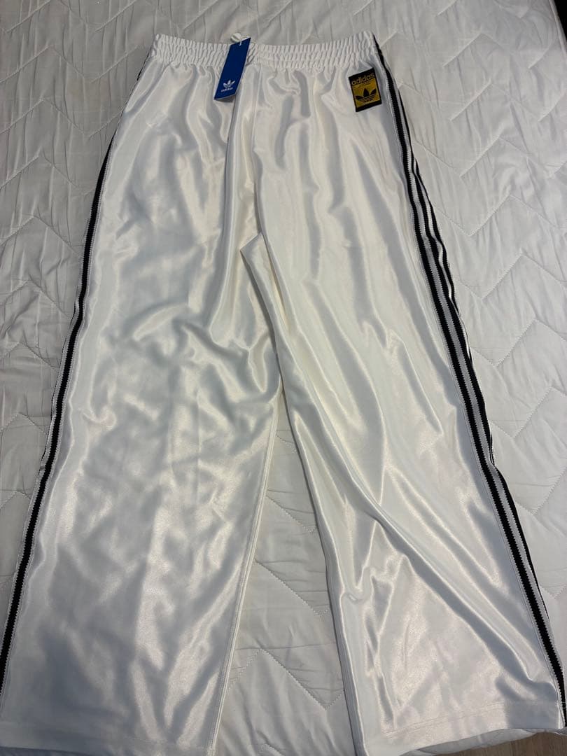 adidas JW1852 ホワイト ジャージパンツ メンズLサイズ