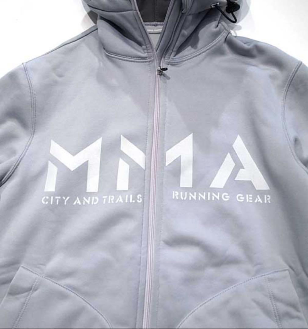 新品、タグ付き　MMA POLARTEC フルジップフードジャケット グレー M