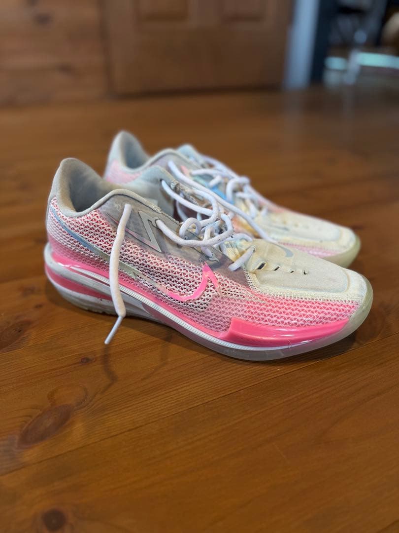Nike バスケットボールシューズ グレー/ピンク AirzoomGTcut1