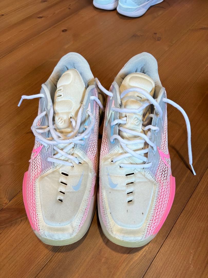 Nike バスケットボールシューズ グレー/ピンク AirzoomGTcut1