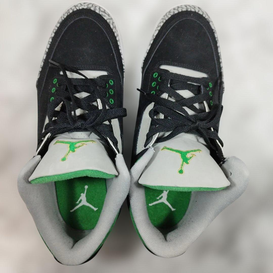 Air Jordan 3 ブラック/グリーン