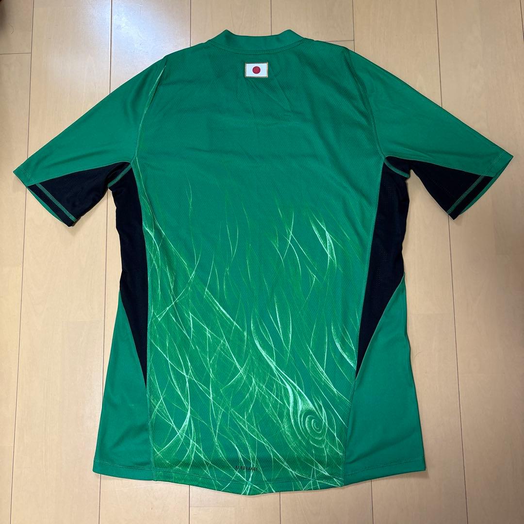 Y-3 緑色 スリムフィットシャツ Lサイズ