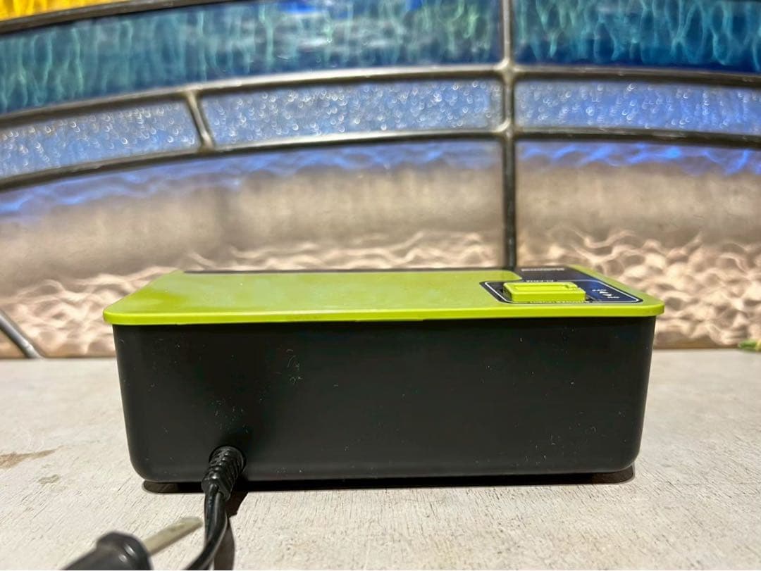 ナショナル パタパタ時計 緑 グリーン レトロポップ 当時物 インテリア