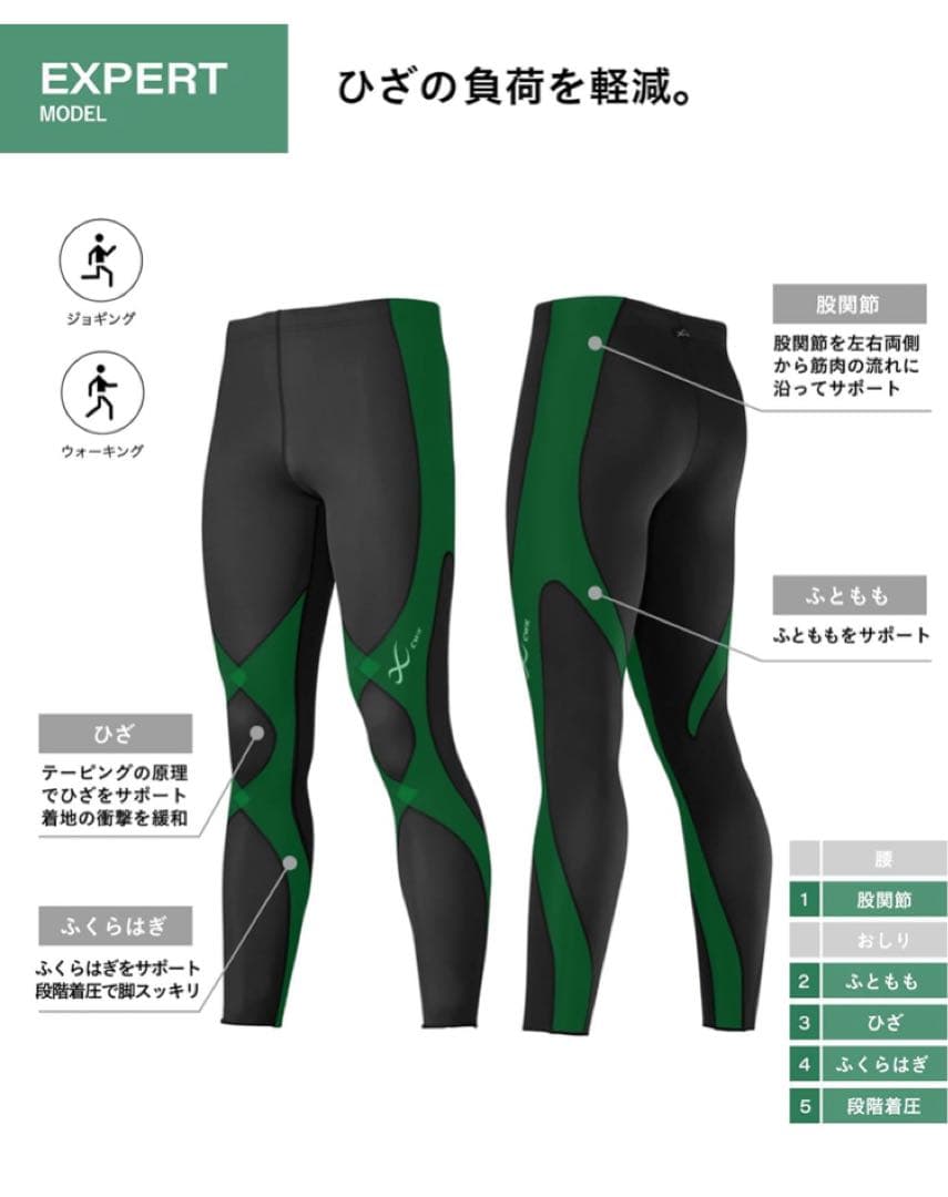 CW-X レディーススポーツタイツEXPERT 3.0 Mサイズ