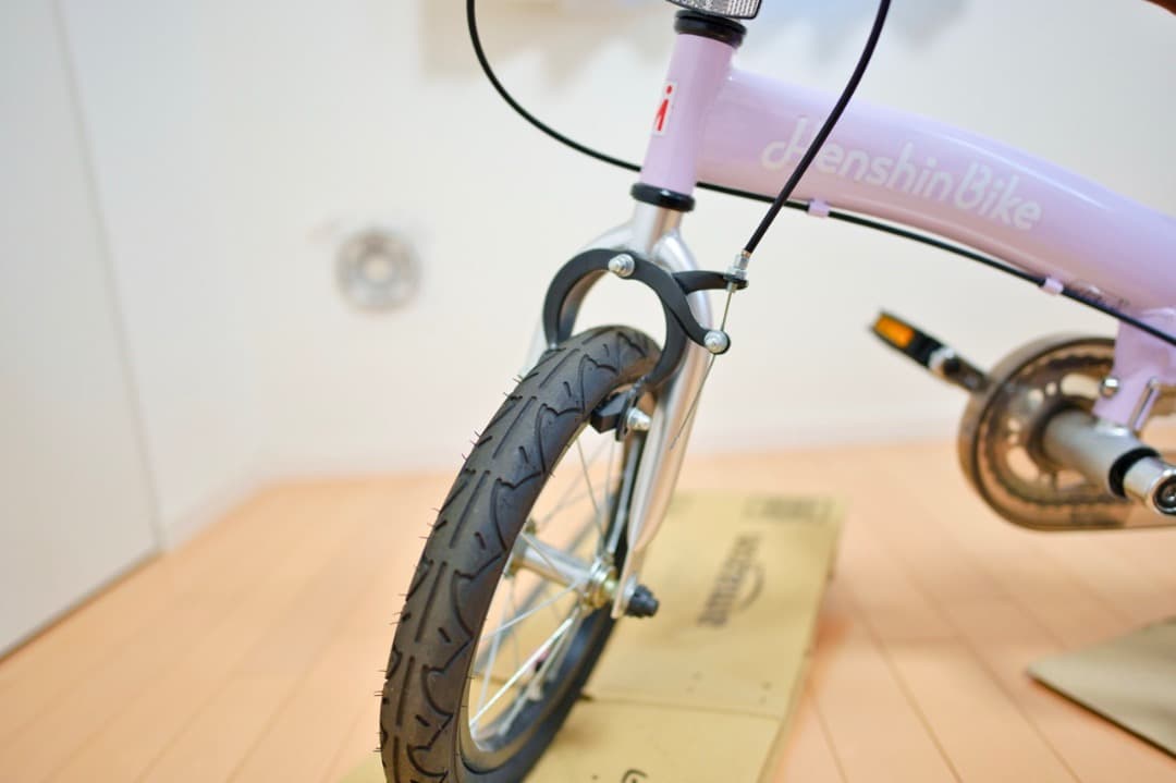 【室内保管】自転車デビューに最適！へんしんバイクX14（14インチ）パープル 紫