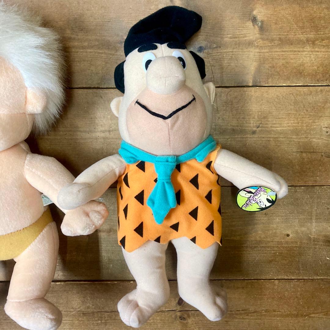 90s フリントストーン ぬいぐるみ 2体セット Flintstones