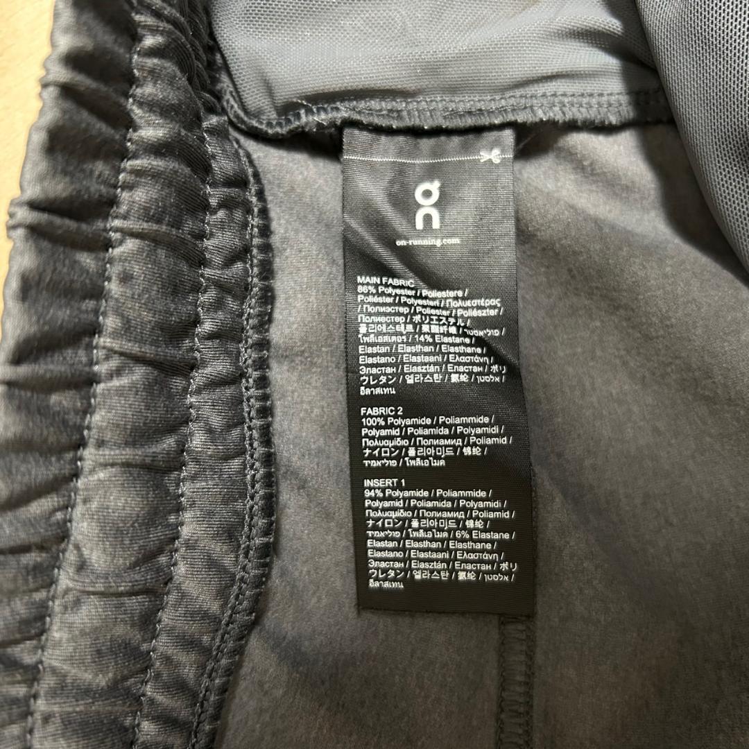 On オン Running Pants サイズL レイヤード グレー 美品