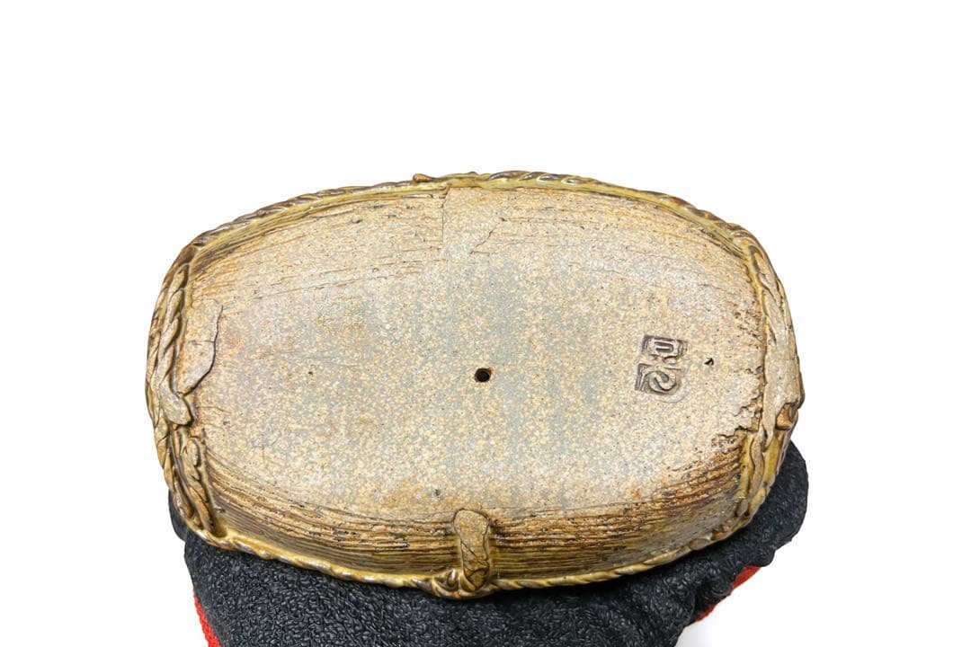 中野晃嗣 陶彫 子 ねずみ 置物 共箱 栞付 干支 陶芸作品　限定品