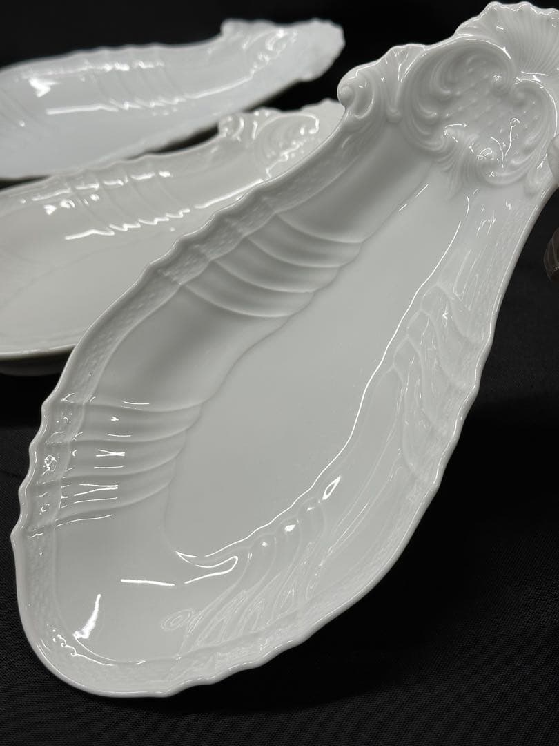 【USED美品】Richard Ginori ベッキオホワイト　ピクルス　3P
