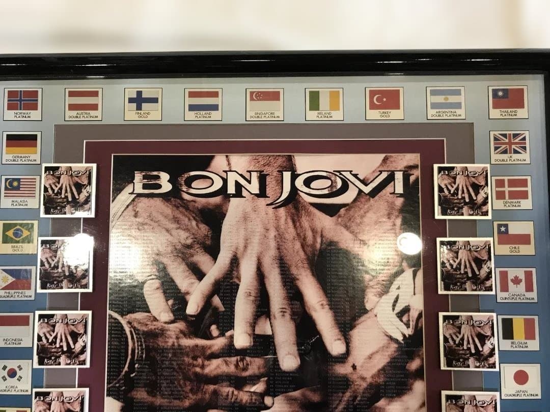 93 BONJOVI「KEEP THE FAITH」ワールドコンサート限定記念額