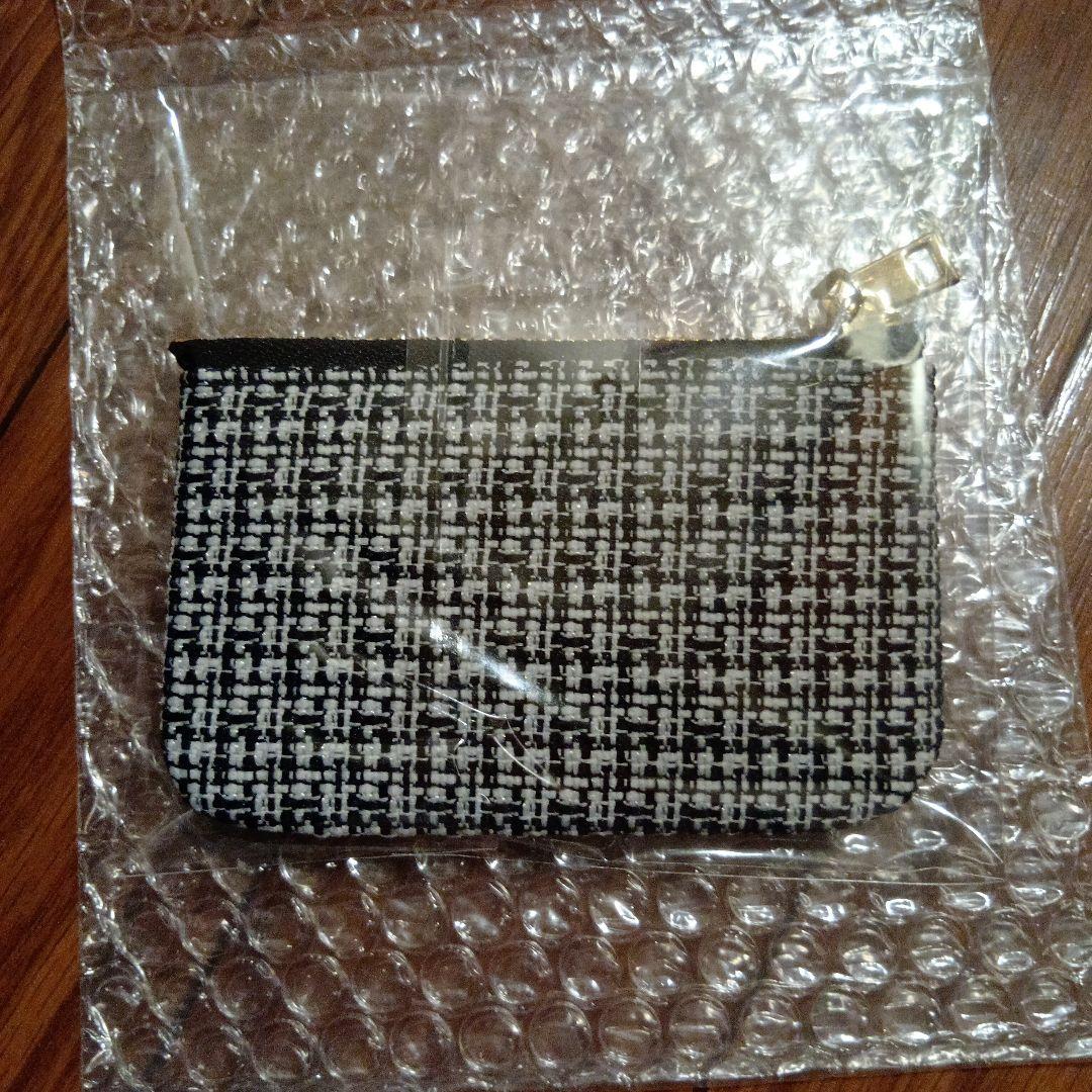 お値下げ不可　ノベルティ　cc　ロゴ　ケース　キーリング ツイード