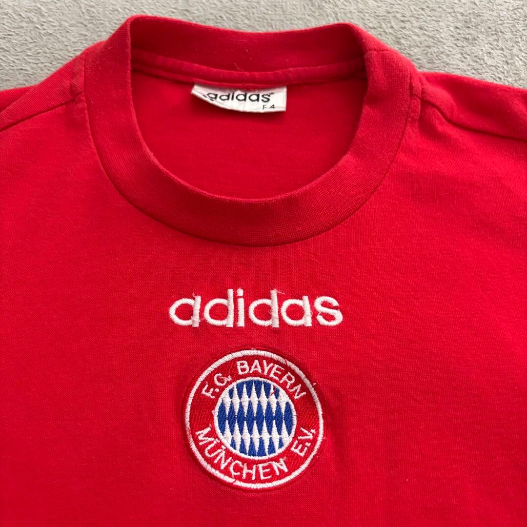 90s adidas Bayern München シャツ E4 Lサイズ　赤