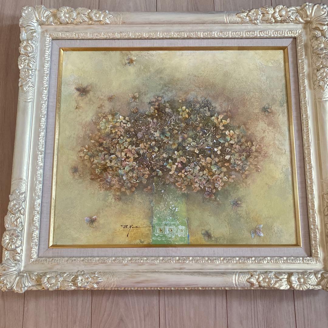 油彩画　花の音　吉井光子　F10