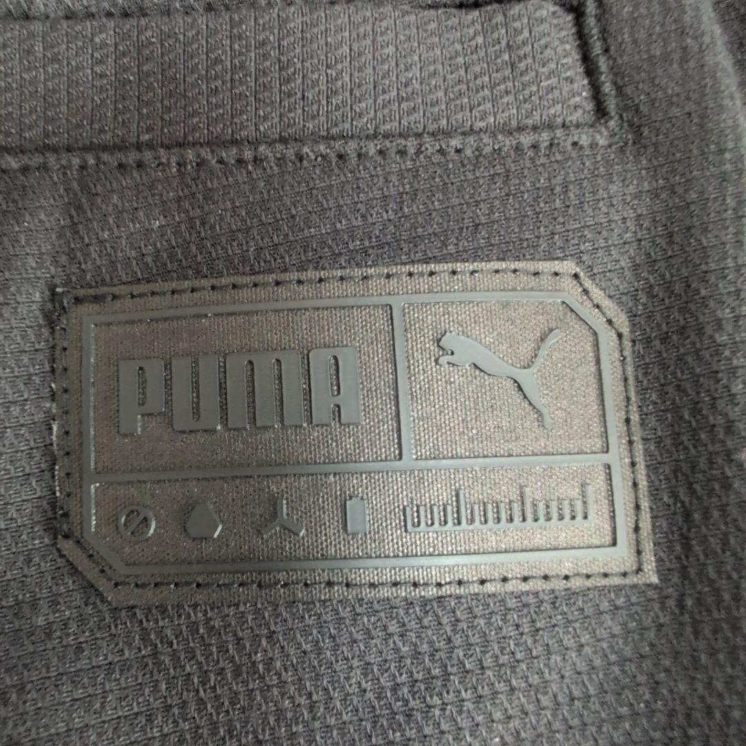 連休中値下！美品PUMA ブラック ストレートパンツ サイドポケット付き