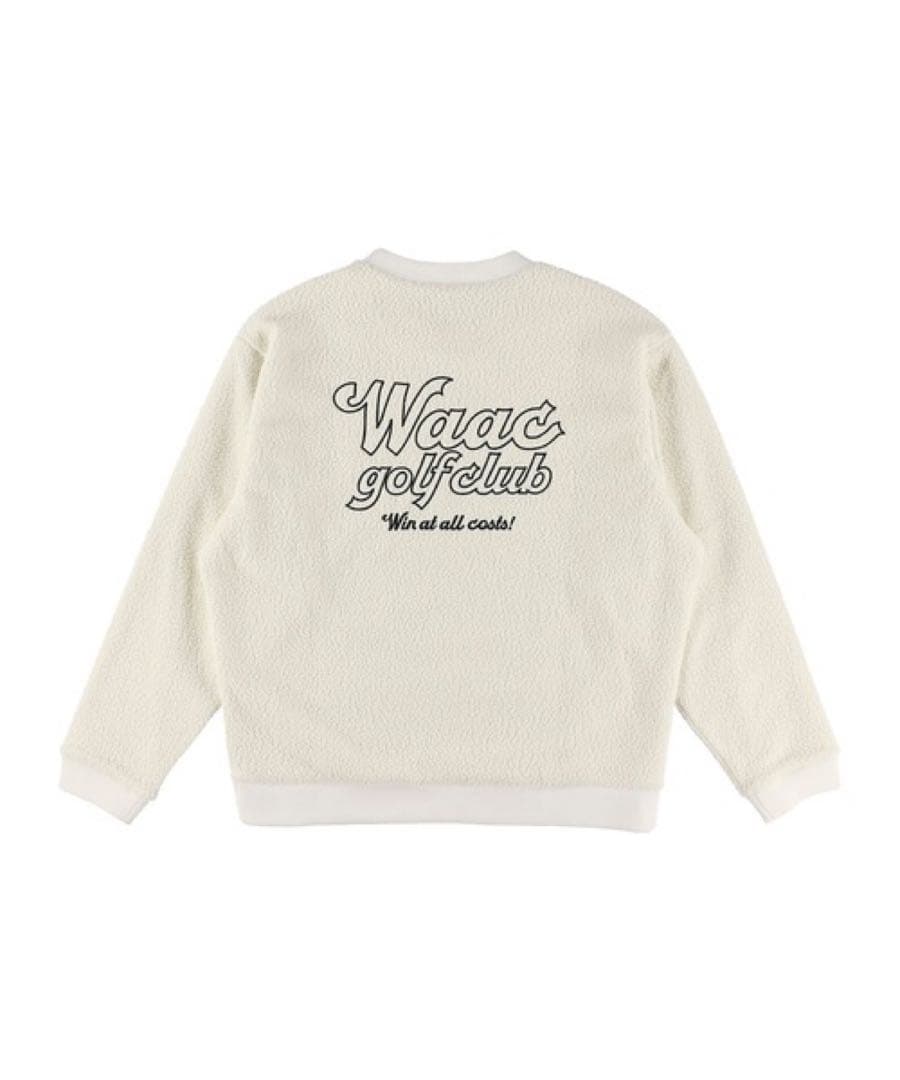 【新品】WAACゴルフ ワック リサイクルボアフリース　プルオーバー ホワイト