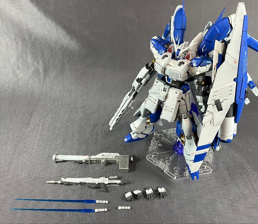 1/144 RGハイニューガンダム 改造(改修)完成品 HWS追加 HGUC