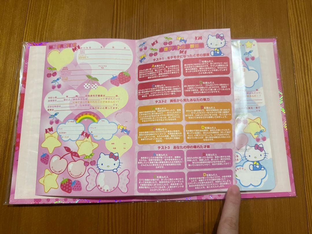 本日限定値下げ【新品未使用】プロフィール帳　プロフ帳　ハローキティ　サンリオ