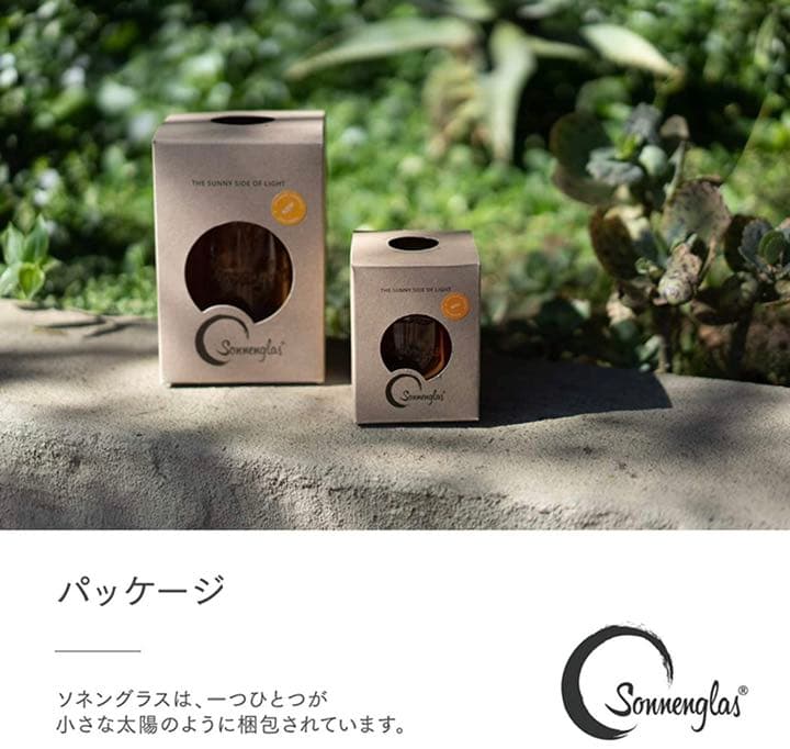 ソネングラス SONNENGLAS 250ml Mini LED ソーラーライト