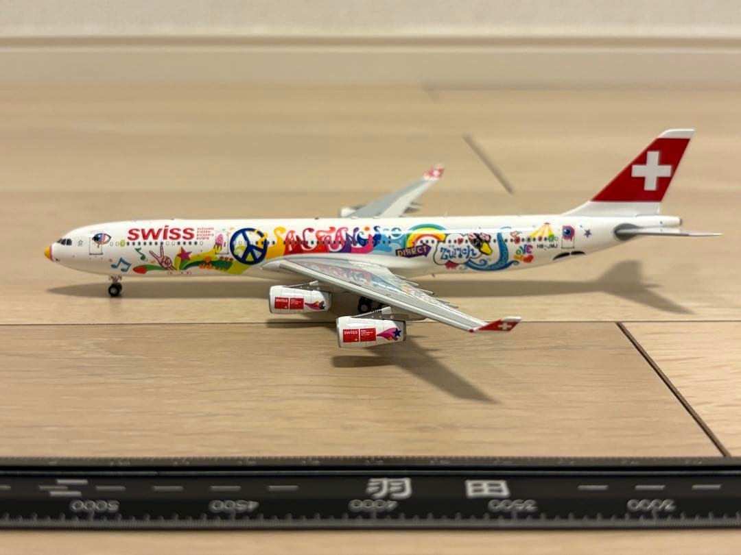 Aviation SWISSスイス航空 A340-300 HBJMJ 1/400