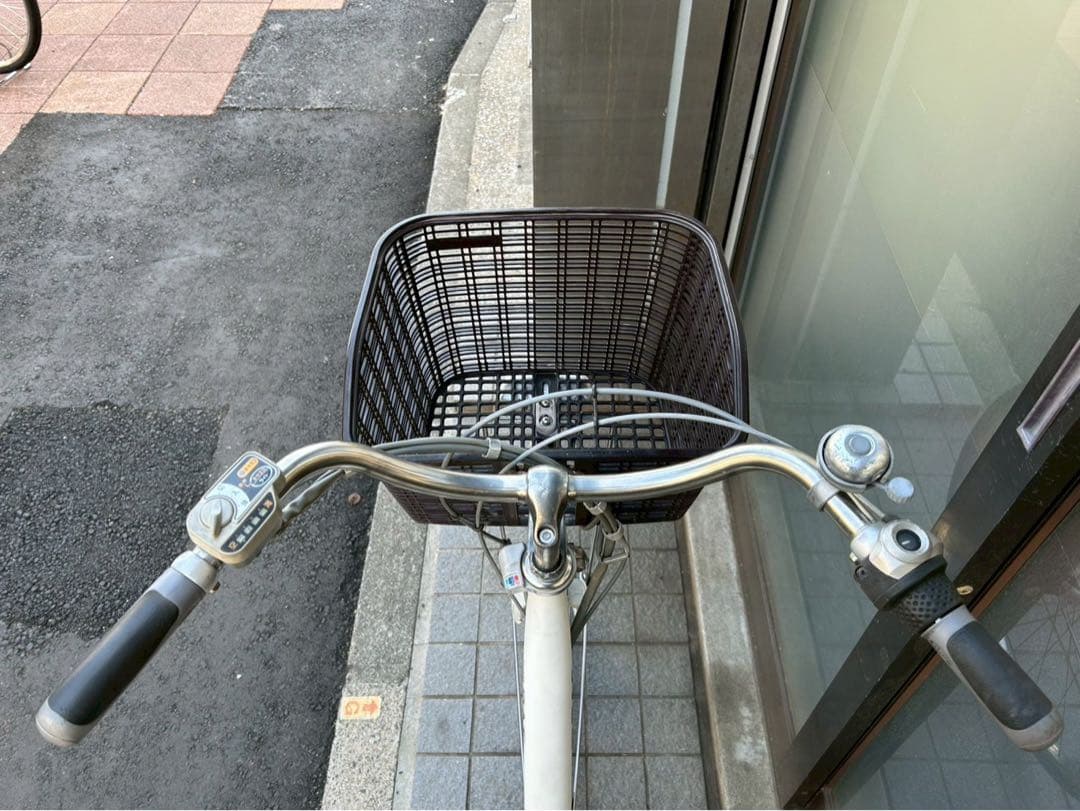 中古電動自転車 ヤマハ パス 26インチ ホワイト 横浜 №3376