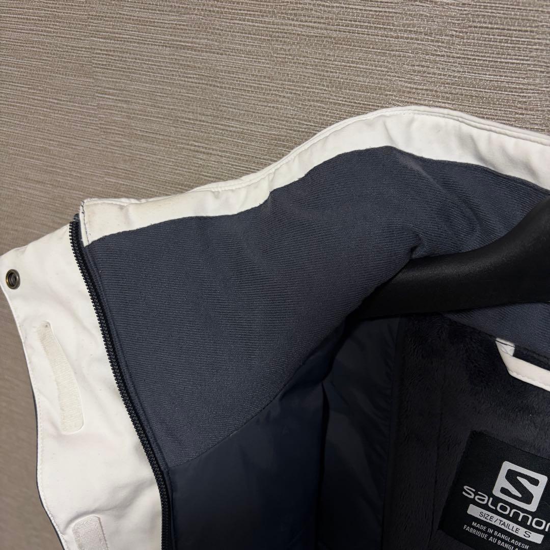 Salomon スノボウェア ダークグレー/ホワイト S オシャレウェア
