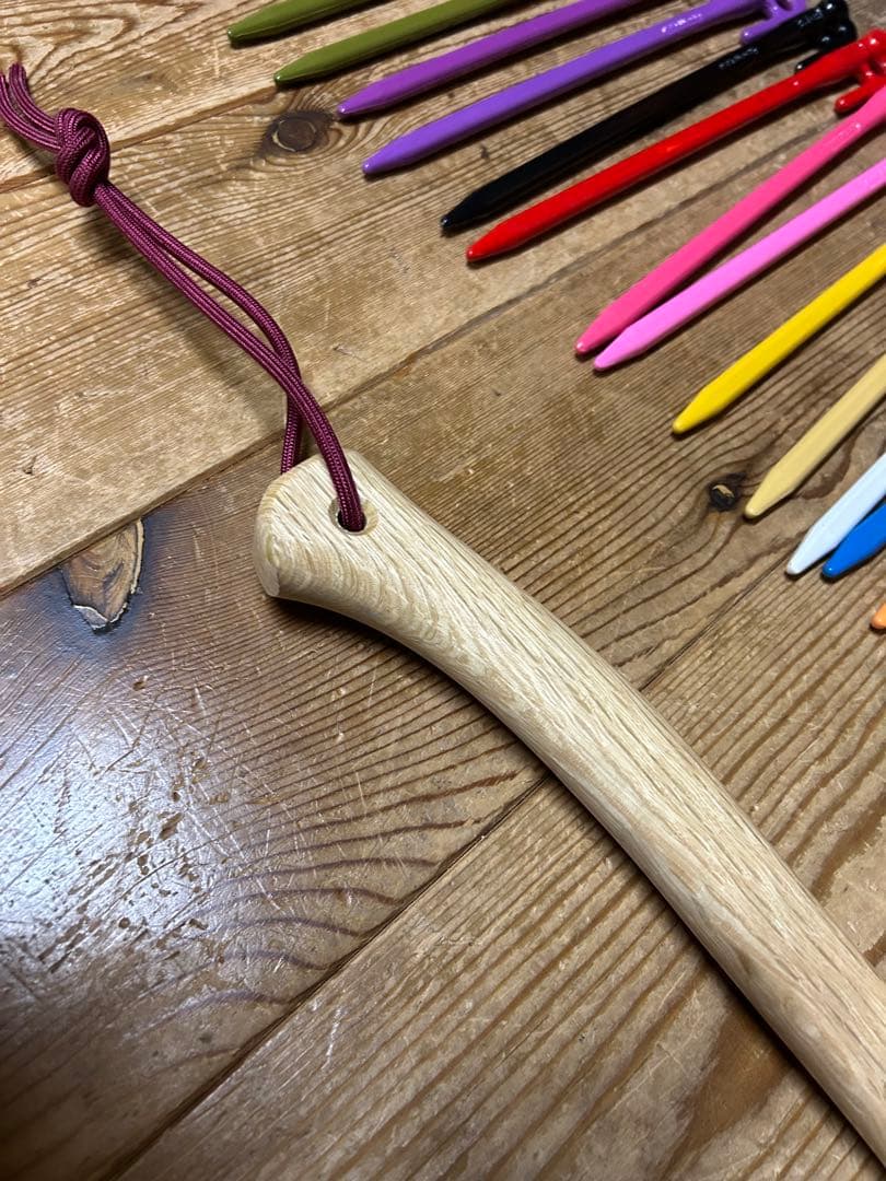 m*a様 エリッゼステーク　28cm ２７本　３本のみ使用　ペグハンマー