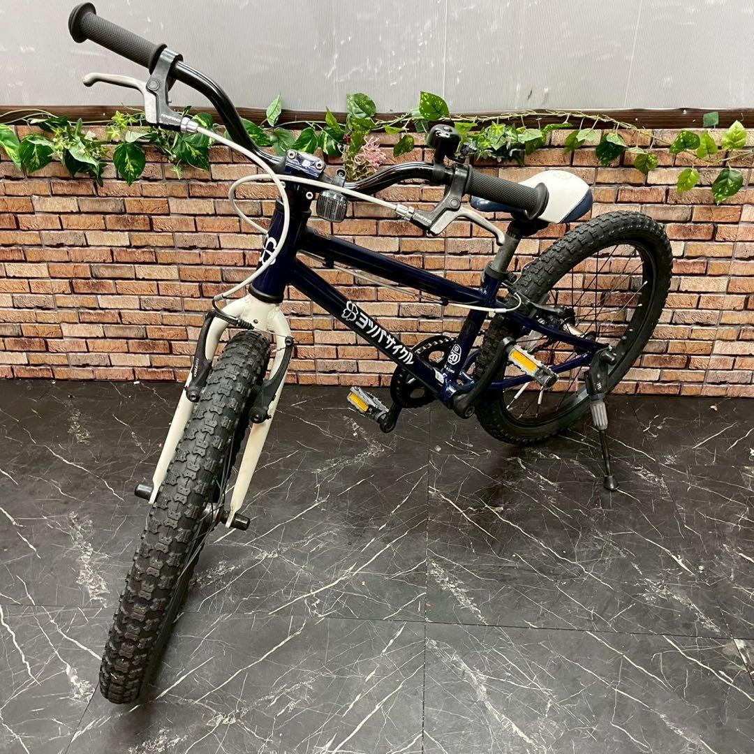 【74】子供用自転車 子供車 ヨツバサイクル ブルー 20インチ シングル