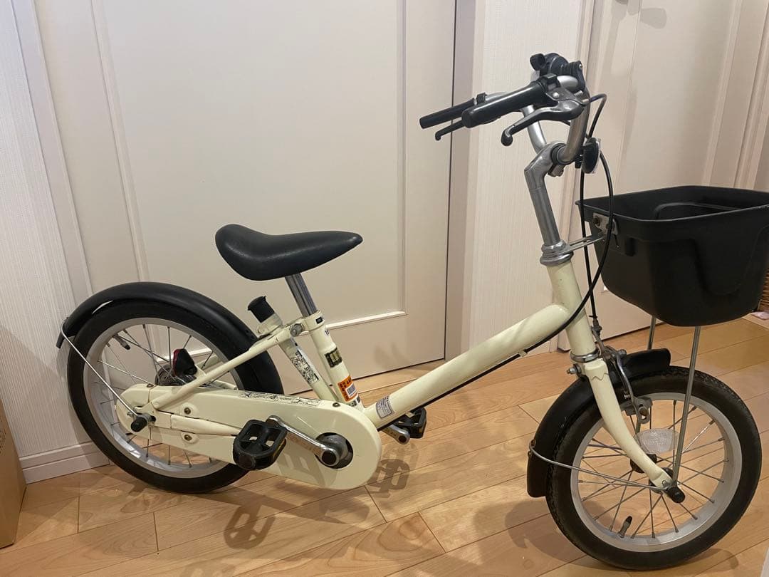 無印　自転車　幼児　16型　補助輪付き　子供
