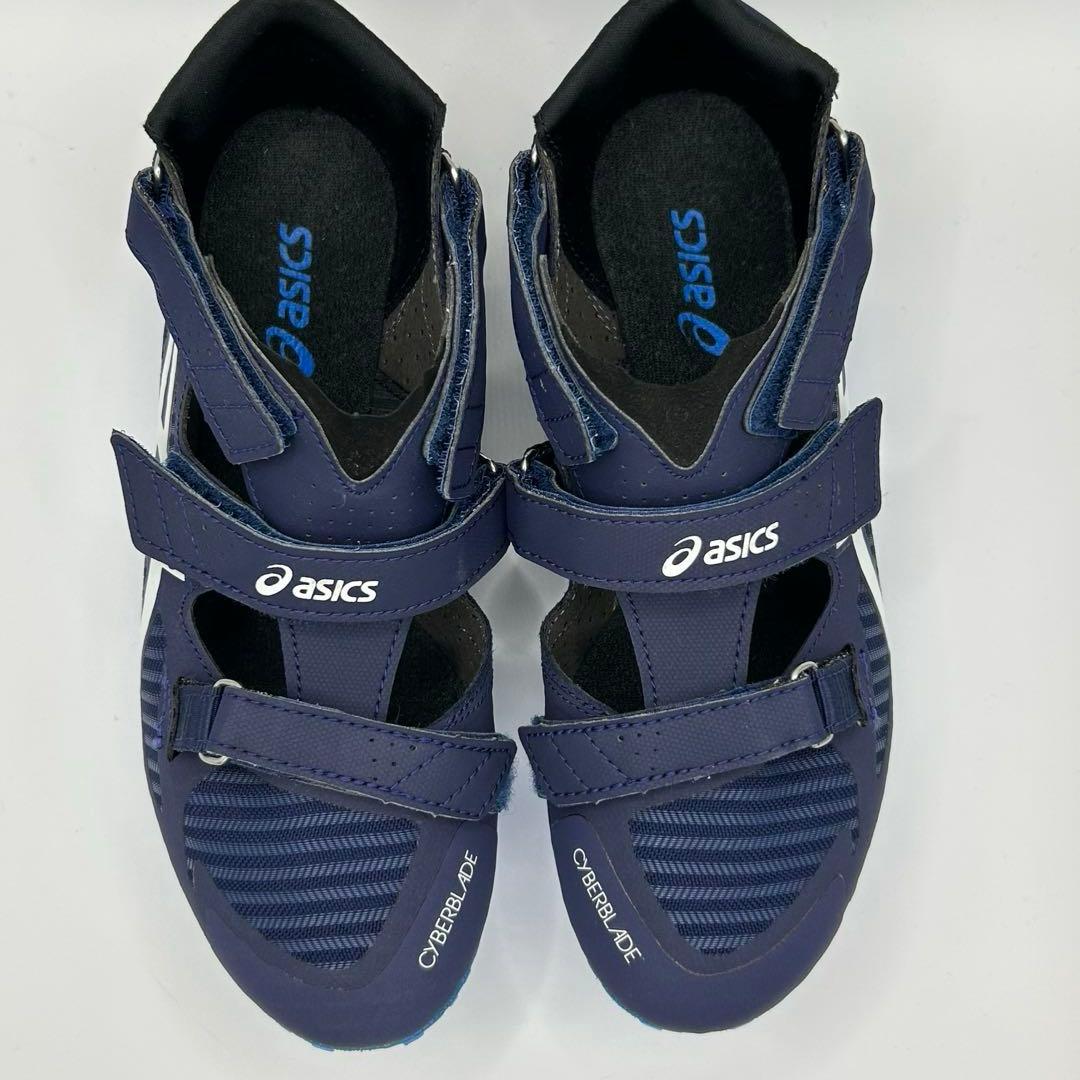 【美品】アシックス asics CYBERBLADE 16 24.5cm ブルー