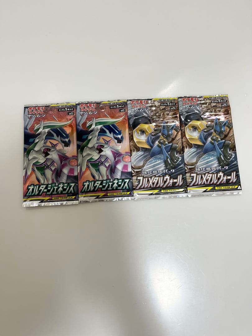 ポケモンカードフルメタルウォールオルタージェネシス未開封パックPokemon4P