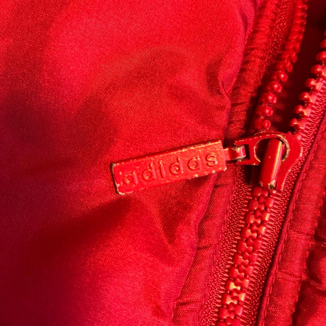 美品90'ヴィンテージ　adidas アディダス　フード中綿入りジャケット M