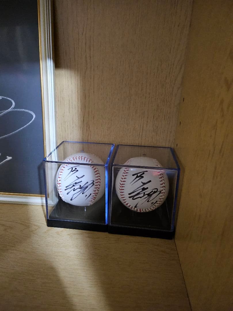 大谷翔平選手直筆サインボール2球、色紙セット