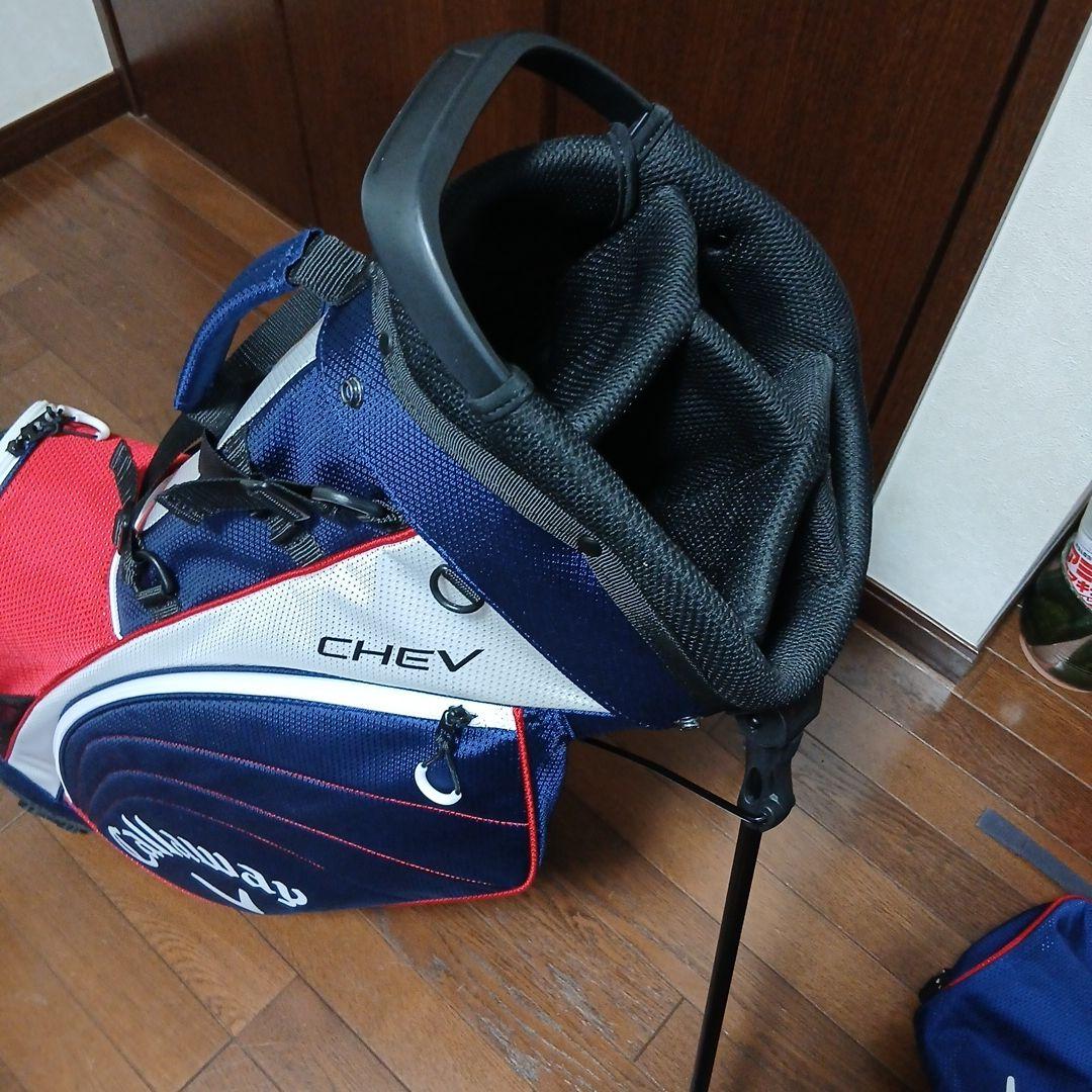 Callaway CHEV スタンドバッグ ネイビー/レッド