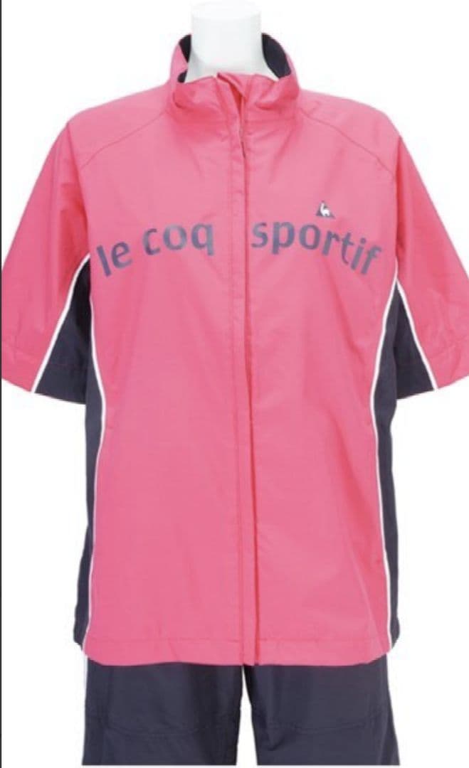 le coq sportif レインウェア ピンク/ネイビー