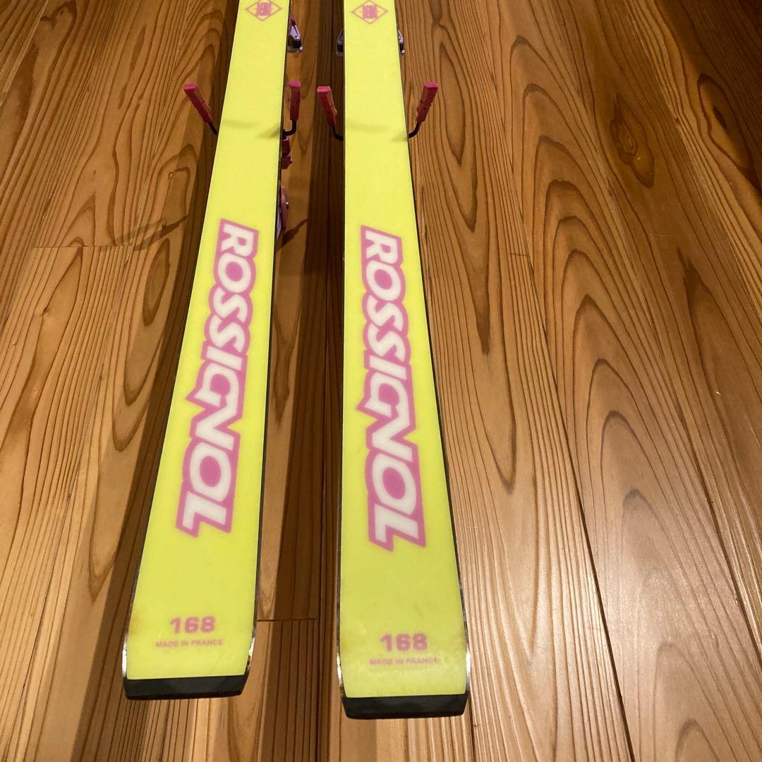 ROSSIGNOL スキー板 ピンク/イエロー