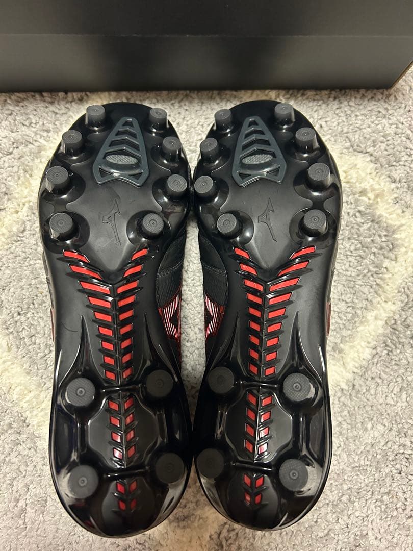 希少MIZUNO モレリアネオⅣ β JAPAN ブラック×ルビーレッド24.5