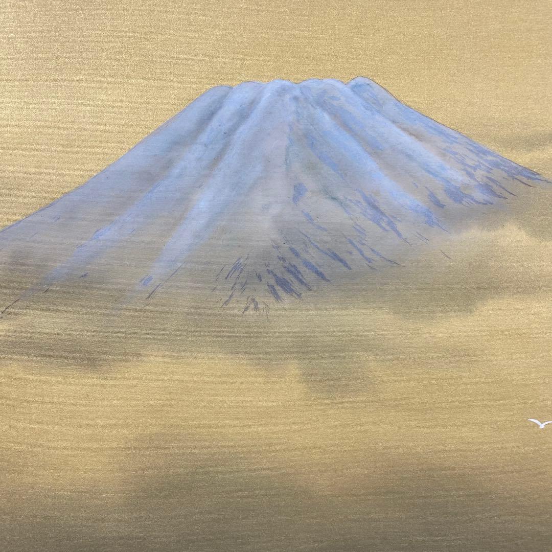 美品 掛け軸 国井幸雪作 金地 武者図 共箱 二重箱 縁起物 端午の節句