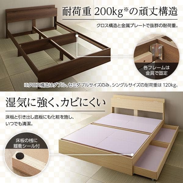 ベッド  ブラウン シングル ベッドフレームのみds-2333092