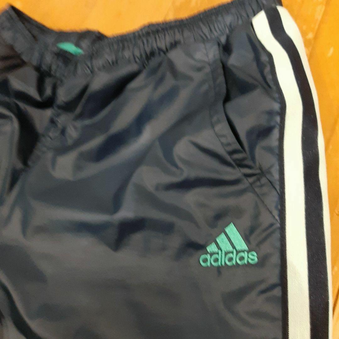 adidas ナイロン ピステ・ウィンドブレーカー 上下 ネイビー/スカイブルー