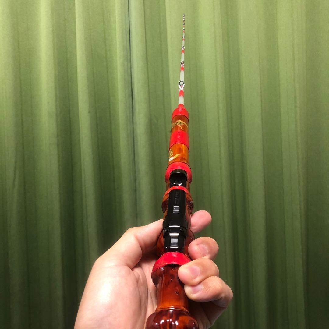 伊勢海老竿 布袋竹素材 蒔絵シール化粧