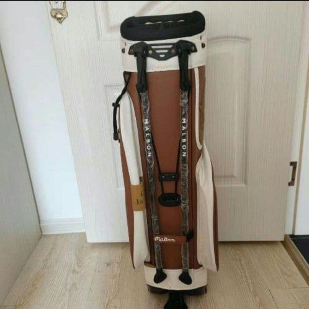 マルボンゴルフmalbon golf マルボン キャディバッグブラウン新品