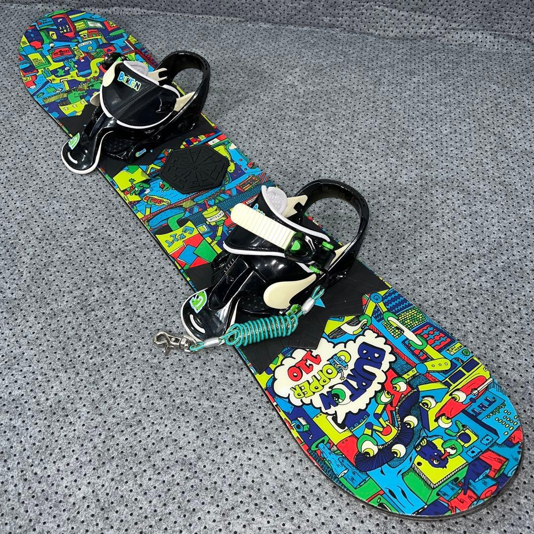 5回使用 キッズスノーボード BURTON 110cm×バイン×ダイヤルブーツ