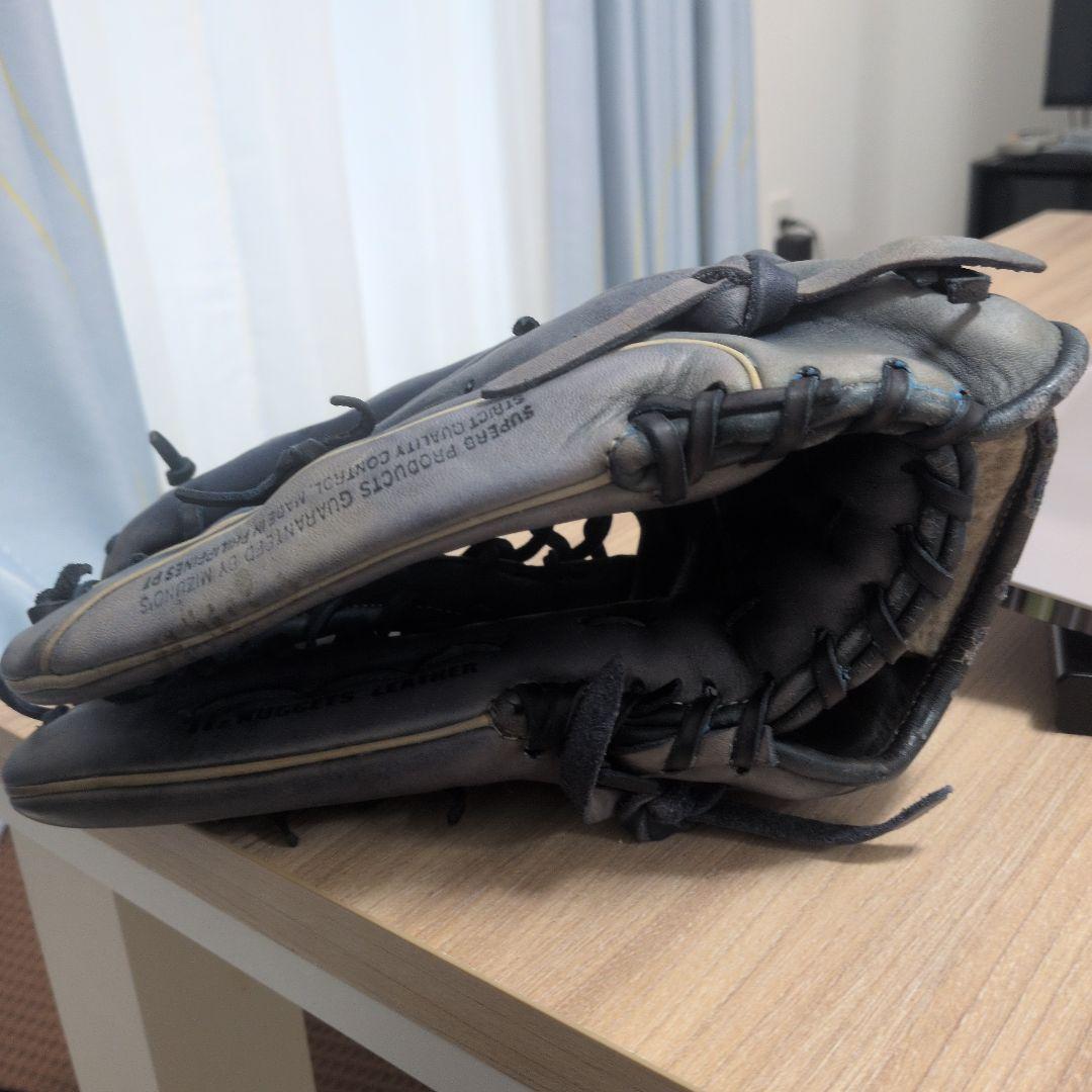 ミズノ　BuwLeague 軟式グローブ　青