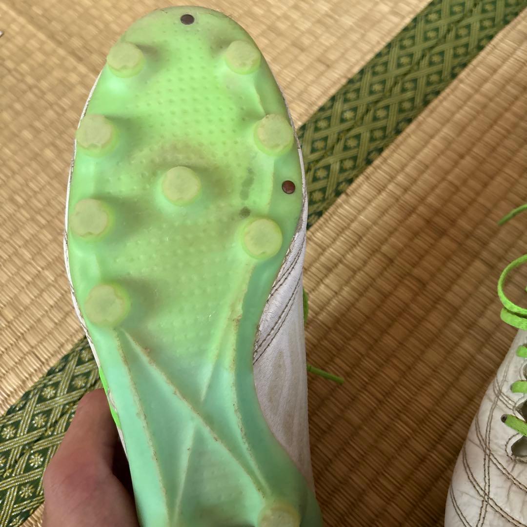 ASICS スパイクシューズ ホワイト/グリーン25cm