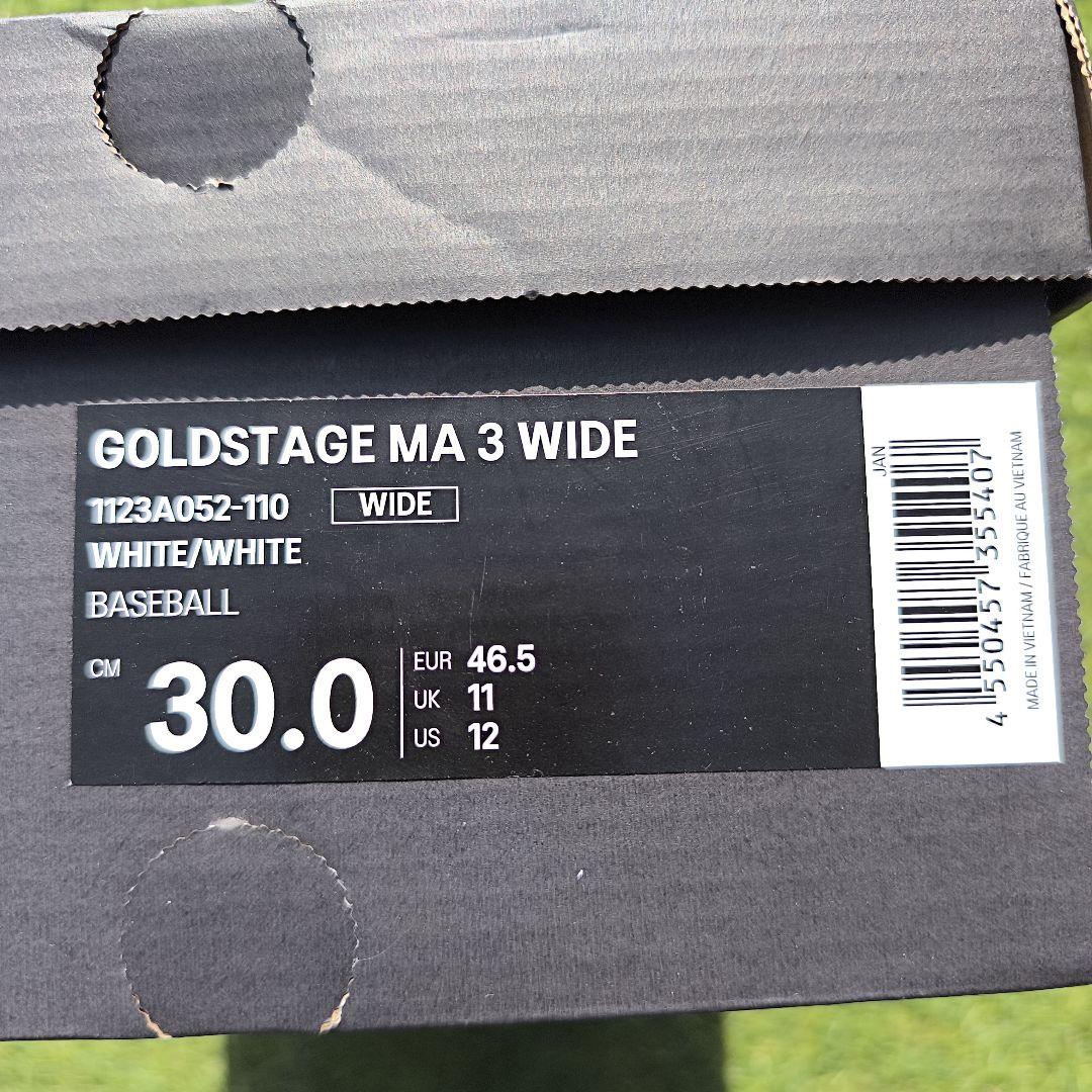 アシックス 野球スパイク GOLDSTAGE MA 3 WIDE 30.0cm
